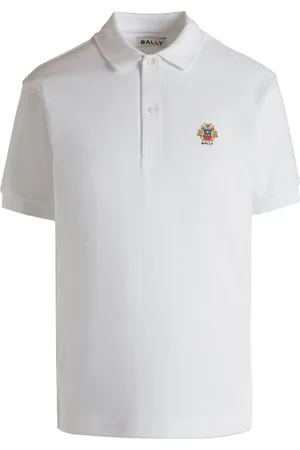 Bally Logo-embroidered cotton polo top
