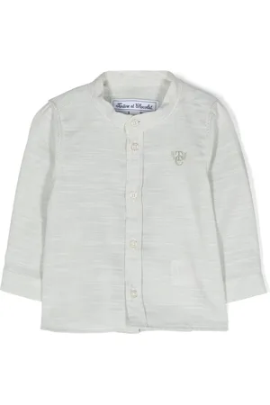 Tartine Et Chocolat Logo-embroidered cotton shirt
