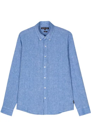 Michael Kors Slub-texture linen shirt