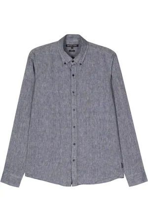 Michael Kors Slub-texture linen shirt