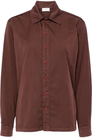 LEMAIRE Dyed cotton-satin shirt