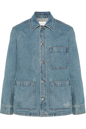Maison Kitsuné Spread-collar denim jacket