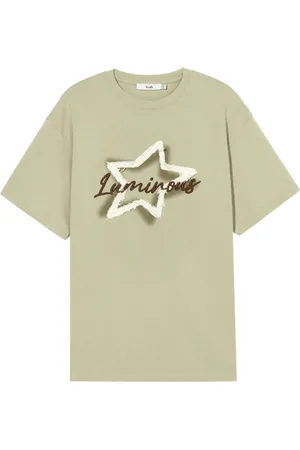B+AB Star-appliquéd cotton T-shirt