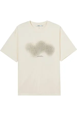 B+AB Text-embossed cut-out T-shirt