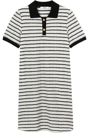 B+AB Striped polo minidress