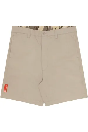 A Bathing Ape Ogo-appliqué cotton chino shorts
