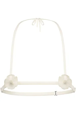 Kiki de Montparnasse Chouchou floral-appliqué bra