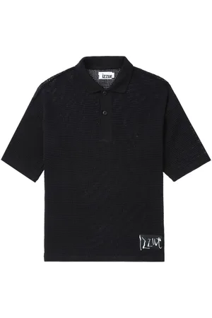 Izzue Open-knit polo shirt