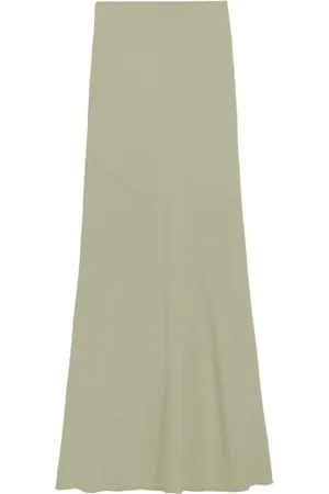 Ami Bias-cut maxi skirt