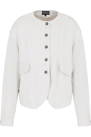 Emporio Armani Single-breasted collarless jacket