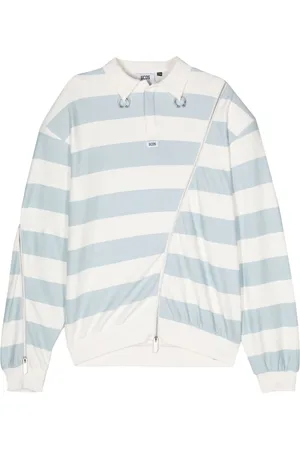 GCDS Striped jersey polo shirt