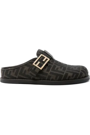 Fendi Feel FF-motif mules