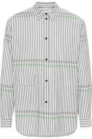 HENRIK VIBSKOV Hole striped shirt