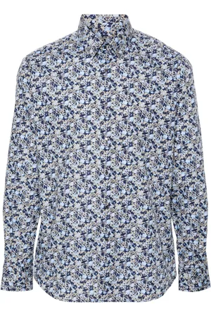 Karl Lagerfeld Floral-print cotton shirt