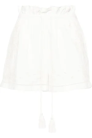 Twin-Set Broderie-anglaise paperbag shorts