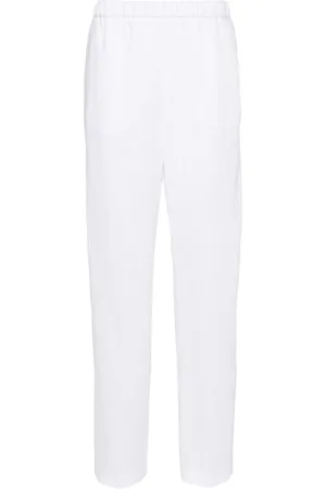 Fabiana Filippi Chambray pipe-trim tapered trousers
