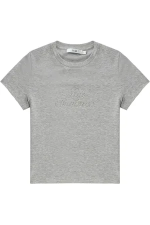 B+AB Crystal-embellished cropped top
