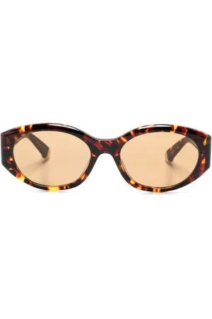 Stella McCartney Tortoiseshell-effect oval sunglasses
