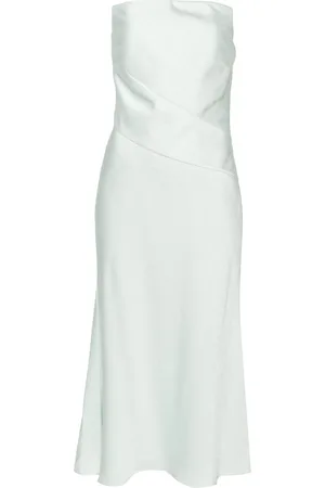 Roland Mouret Strapless crepe midi dress