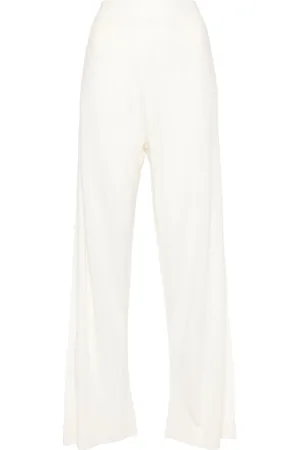 Allude Fine-knit straight trousers