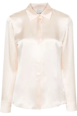 CARINE GILSON Long-sleeve silk pyjama top