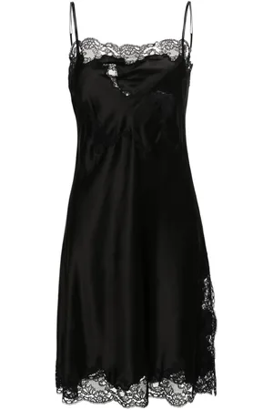 CARINE GILSON Lace-detail silk nightdress