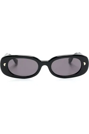 Nanushka Aliza oval-frame sunglasses