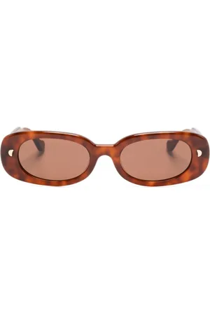 Nanushka Aliza oval-frame sunglasses