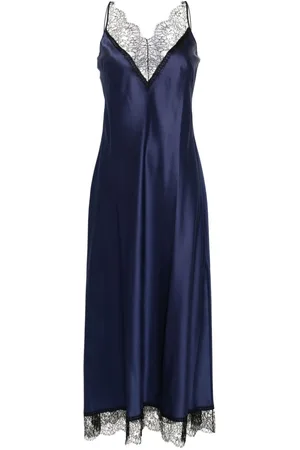 CARINE GILSON Lace-detail silk nightdress