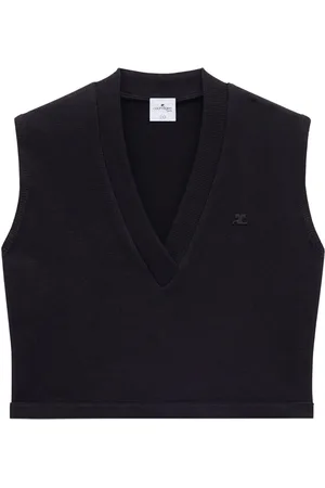Courrèges Varsity logo-appliqué vest