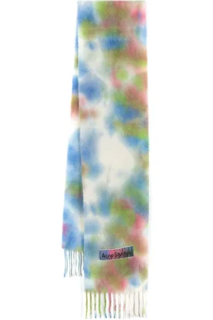 Acne Studios Tie-dye brushed scarf