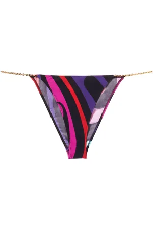 Puccini Marmo-print bikini bottoms