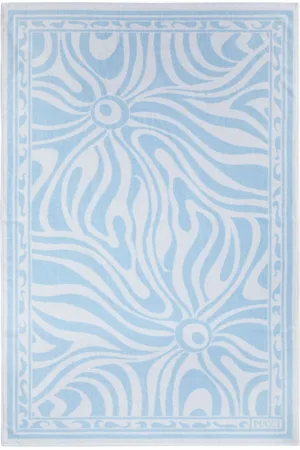 Puccini Marmo-jacquard cotton towel