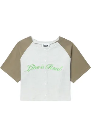 Izzue Colour-block cotton T-shirt