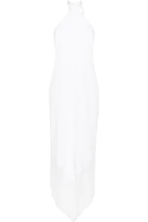 ‎Taller Marmo‎ Halterneck fringed maxi dress