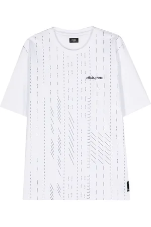 Fendi Embroidered-logo cotton T-shirt