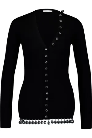 Paco rabanne Bead-embellished wool cardigan