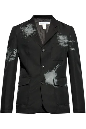 Comme des Garçons Splatter-print single-breasted blazer