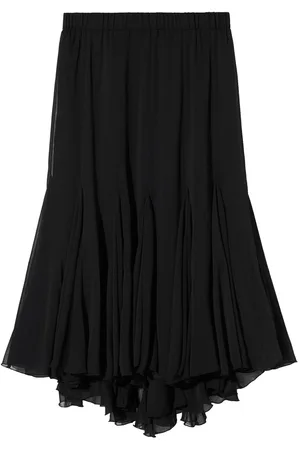 B+AB Layered pleated midi skirt