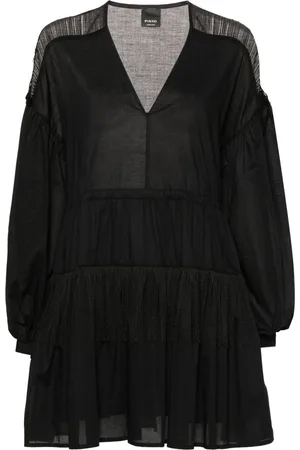 Pinko Fringed flared mini dress