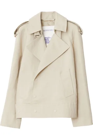 Burberry Off-centre canvas trench jacket
