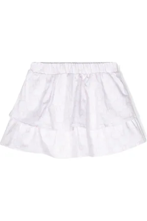 Liu Jo Logo-print ruffled mini skirt