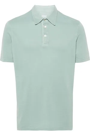 FEDELI Piqué-weave polo shirt