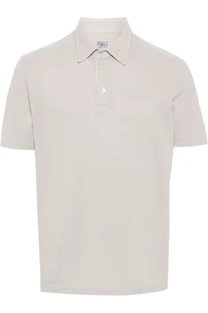 FEDELI Piqué-weave polo shirt