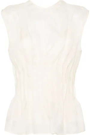 Khaite Westin semi-sheer silk blouse