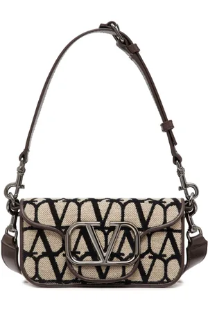 VALENTINO GARAVANI Monogram-pattern logo-plaque shoulder bag