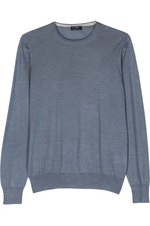 BARBA Crew-neck fine-knit jumper