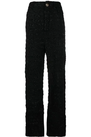 Balenciaga Tweed straight-leg cut trousers