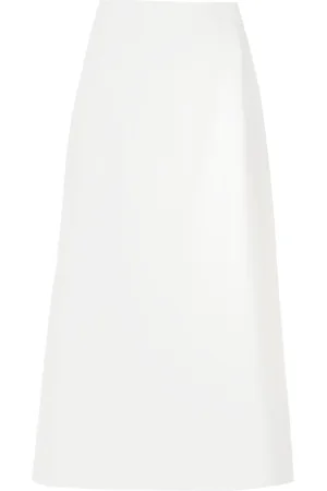 Olympiah Side-slit midi skirt