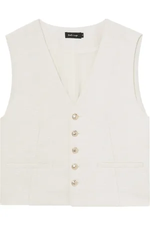 tout a coup Button-up textured waistcoat
